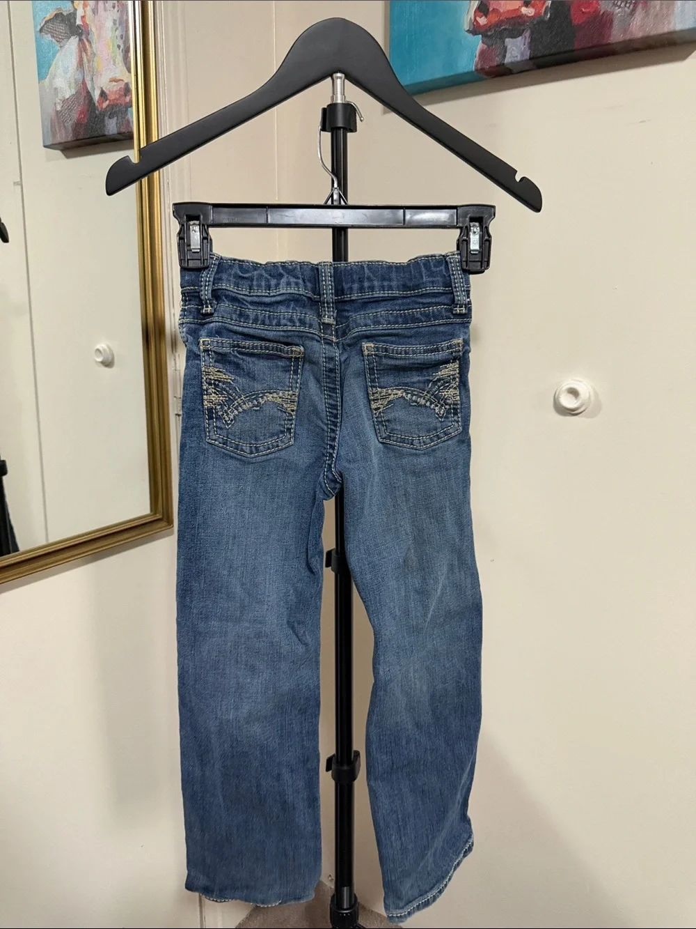 Wrangler 20X Kids Blue Denim Jeans - 7 Slim